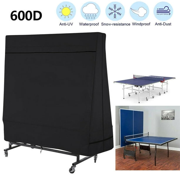 Waterproof & Dustproof Table Tennis Table Cover to Protect Prevent Damage Heavy Duty Outdoor Ping Pong Table Cover Weather-Resistant Designed to Fits Most Tables